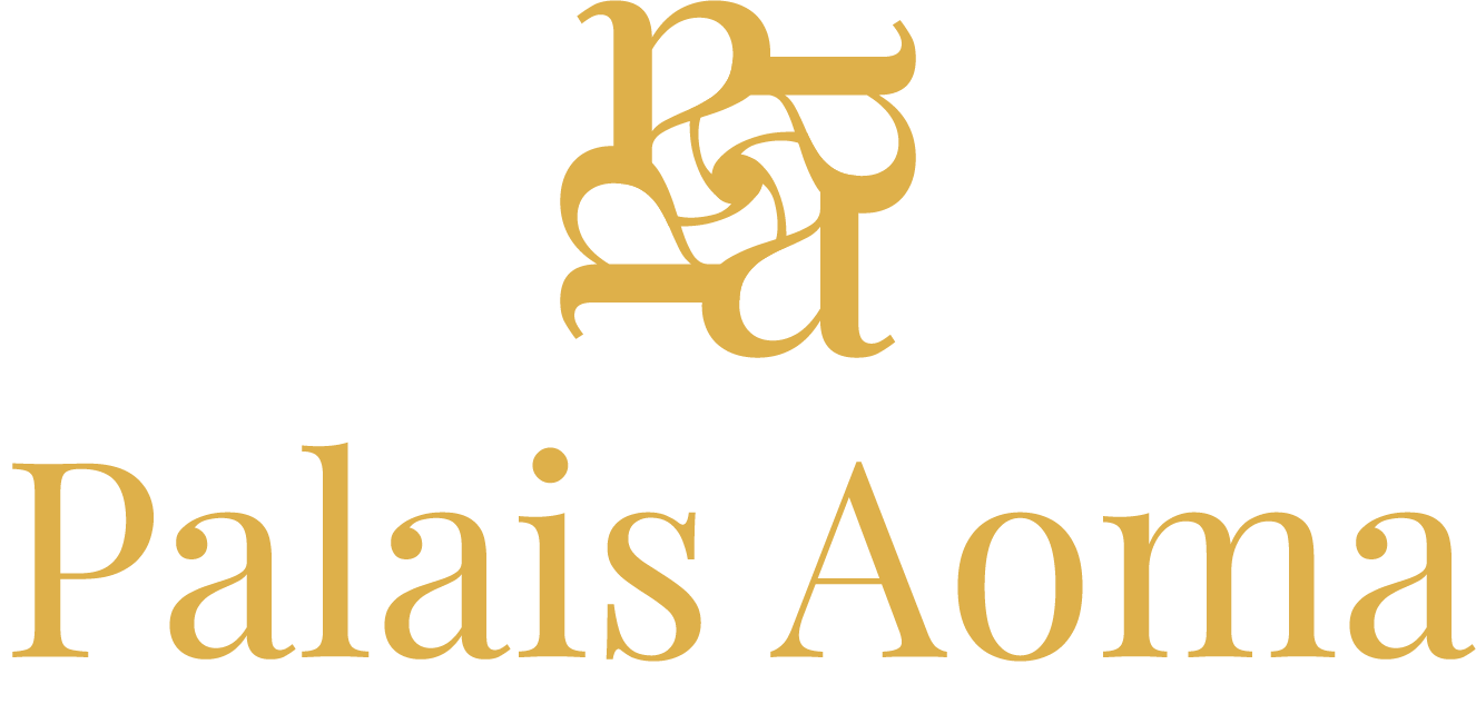 logo palais aoma sans baseline gold